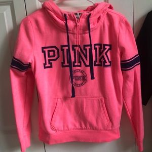 Pink and navy blue sweatshirt